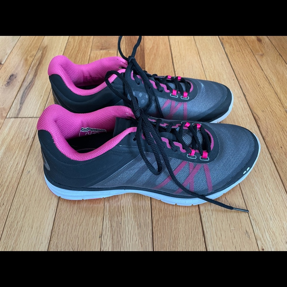 Ryka Dynamic 2 Black & Pink Training Shoes Sz 7